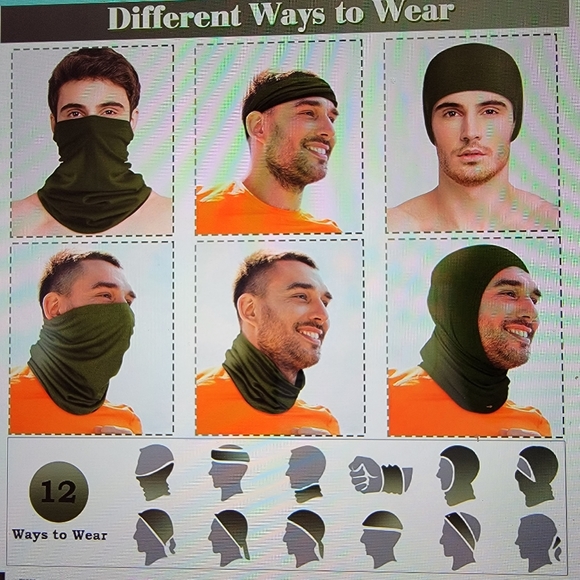 Brand New Black Neck Gator Face Covering - Picture 4 of 6